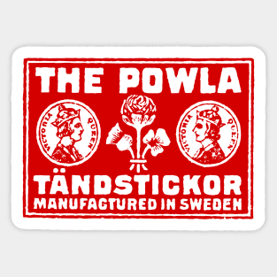 The Powla Matchbook Sticker